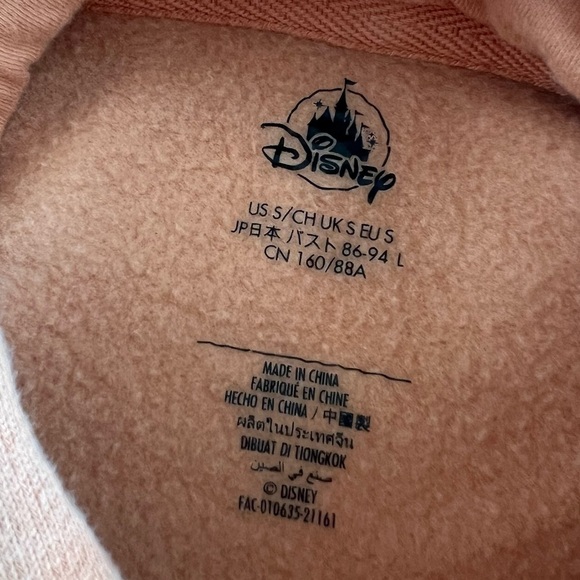 NWOT Disney Parks Stitch Wild At Heart Orange Oversized Hoodie Sweatshirt Size S - Picture 4 of 6